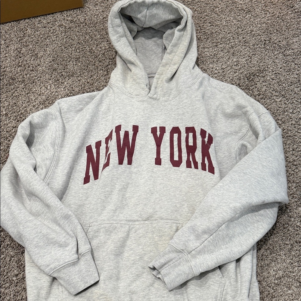 Brandy Melville Gray New York Hoodie